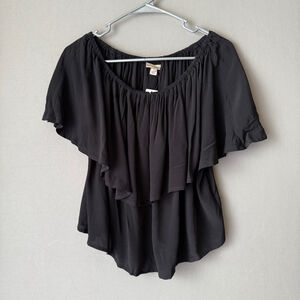 Women's Holding Horses‎ Blouse Size S Black